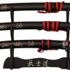 Bladesusa Sw-68Lbk4 Samurai Sword Set (3-Piece) Black