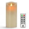 Comenzar 7" Flameless Candle Battery Operated Candle With Remote Timer Of 246..