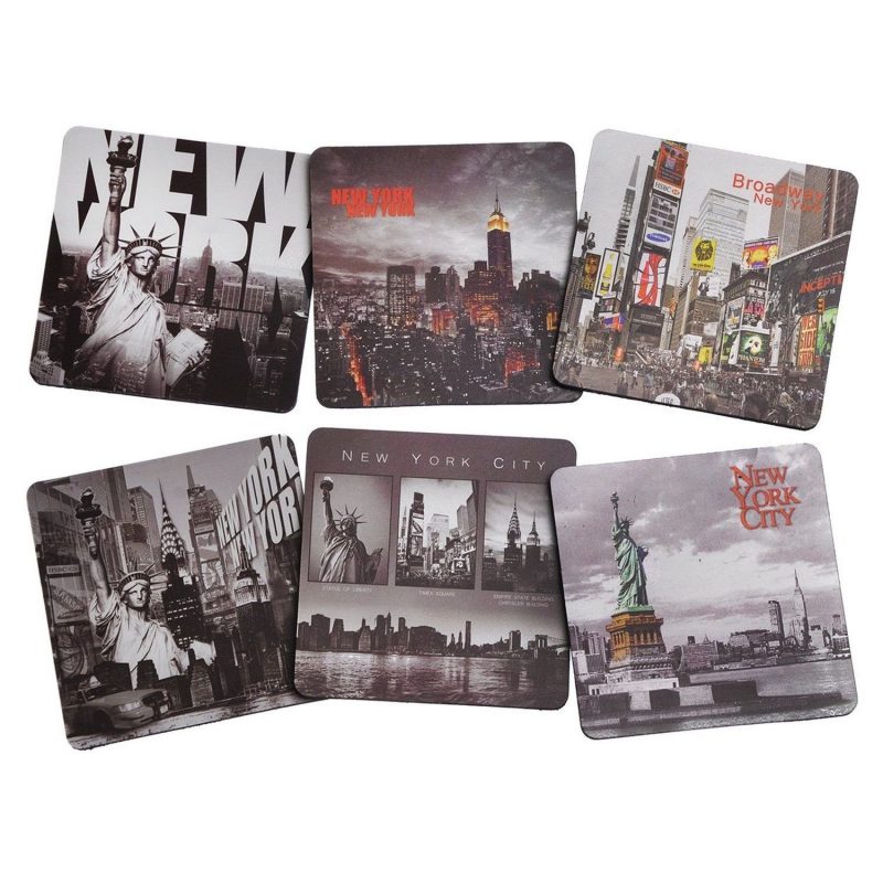 New York / Ny Nyc B&W Photo Beer And Drink Coaster Pack Of 6