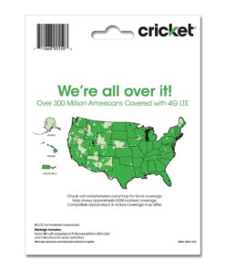 Alternative view of Cricket Wireless Complete Starter Pack: Nano Sim Card With Standard & Micro A..