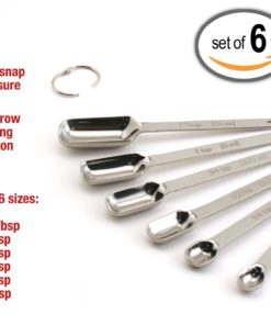Alternative view of Narrow Stainless Steel Measuring Spoons For Thin Narrow Mouth Spice Jars (Set..