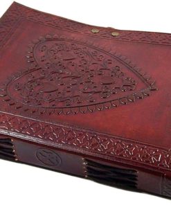 Alternative view of Large Vintage Heart Embossed Leather Journal/Instagram Photo Album (Handmade ..
