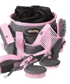 Weaver Leather Grooming Kit Gray/Pink Weaver Leather