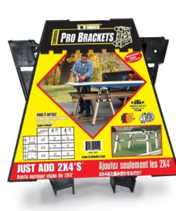 Alternative view of 2X4Basics 90196 Black Probrackets Sawhorse Pack Of 2