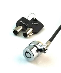 Alternative view of Ruban Notebook Lock And Security Cable (Pc/Laptop) Two Keys 6.2 Foot (Black)