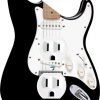 Music Treasures Co. Black Electric Guitar Duplex Outlet Cover 3 57 0cc3d54d a131 46ad bfc6 743ad60fe878