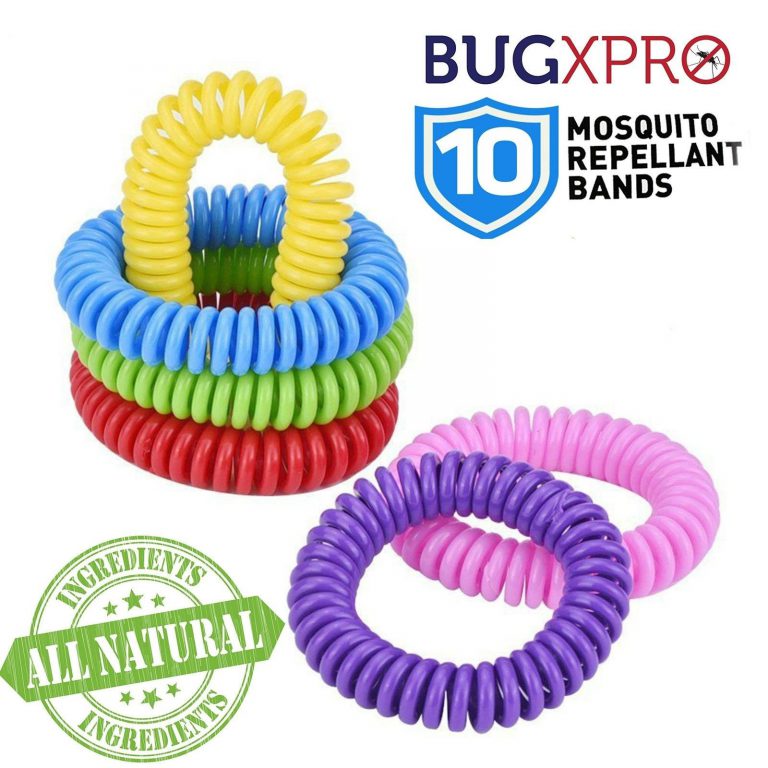 Bugxpro 10 Mosquito Insect & Zika Repellent Bracelets - Family Pack - Deet Fr..