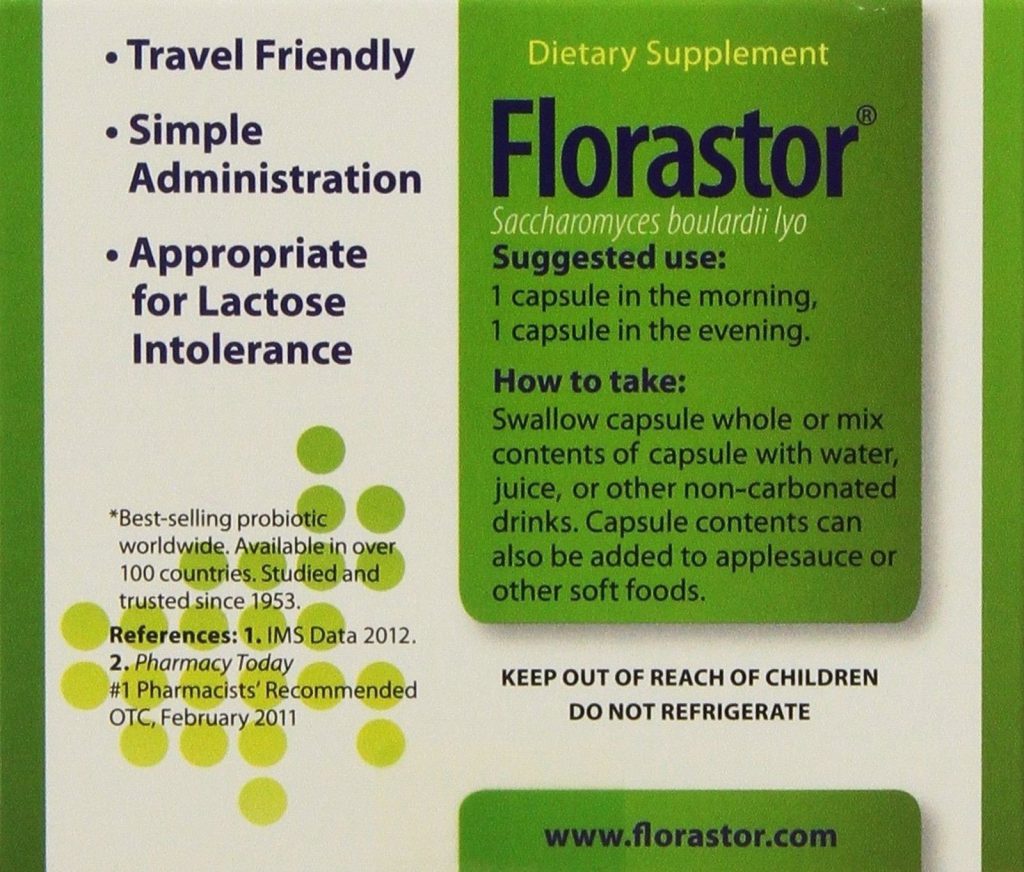 Florastor Probiotic 100 Capsules/250 Mg 2 50 Count Bottles Swiftsly