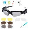 Wonfast Black Bluetooth Sunglasses Sun Glasses Music Handsfree Headset Headph..
