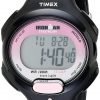 Women's T5K522 Ironman Traditional 10-Lap Pink And Black Resin Watch 5 57 0d12c0a3 6b51 4868 85bc e1010ffa2045