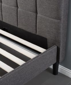 Zinus Upholstered Square Stitched Platform Bed With Wooden Slats Queen 11 57 0df93967 2d57 4570 8796 d22bf7d3b284