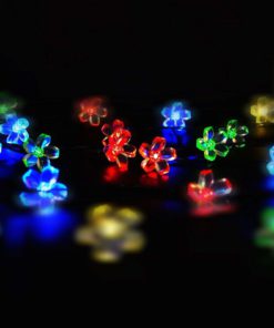 Alternative view of Solar Powered Multicolor Led Flower Fairy String Lights Blossom Lighting 21Ft..