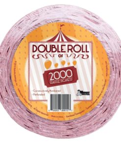2000 Red Two Part Double Roll Raffle Tickets 50/50 By Midway Monsters 10 57 109a41be ffda 4edb af83 36bd15d4a3be