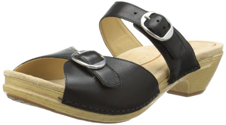 Dansko Women's Lottie Dress Sandal Black Full Grain 7.5-8 B(M) Us