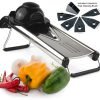 Chef's Inspirations Premium V Blade Stainless Steel Mandoline Food Slicer Cut.. 30 57 11726685 7667 4f7f 9130 ce01e76f6415