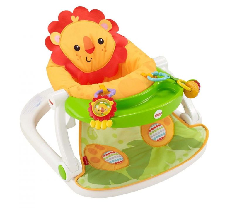 Fisher-Price Sit-Me-Up Floor Seat With Tray Orange Fisher-Price Cbv48