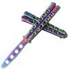 Yorking Rainbow Practice Balisong Metal Butterfly Steel Trainer Dull Knife Wi.. 8 57 11a19b3e f96c 4778 b740 6abc183626cf