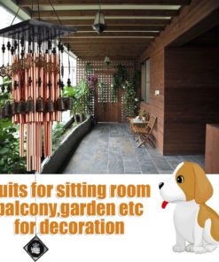 Alternative view of Ylyycc 28 Metal Tube Wind Chime Copper Bell Decoration Wind Chime Ylyycc