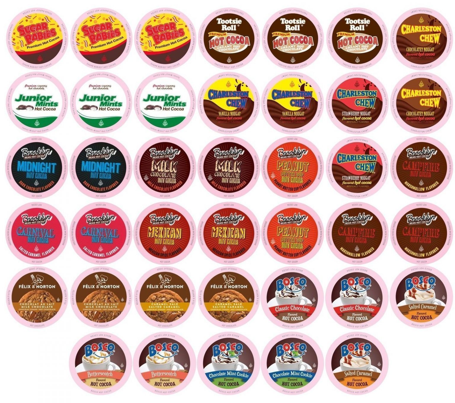 Two Rivers Hot Cocoa Sampler Pack Single-Cup For Keurig K-Cup Brewers ...