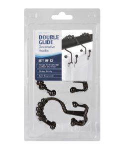 Maytex Mills Metal Double Glide Shower Ring Oil Rubbed Bronze 12 Count 7 57 13008866 e5f3 4bb3 ba2b de26c77609a7