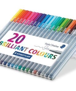 Alternative view of Staedtler 334Sb20Bk Triplus Fineliner Pens .3Mm Metal Clad Tip 20/Pk Assorted