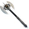 Ace Martial Arts Supply Death's Head Skull Fantasy Battle Axe With Plaque (Sh..