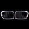 1 Pair Front Kidney Grille Grill For Bmw E39 525 528 530 535 M5 1997-2003 Chr..