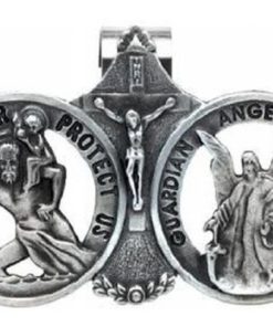 Cathedral Art Kvc104 Auto Visor Clip St. Christopher/Guardian Angel 2-3/8-Inch