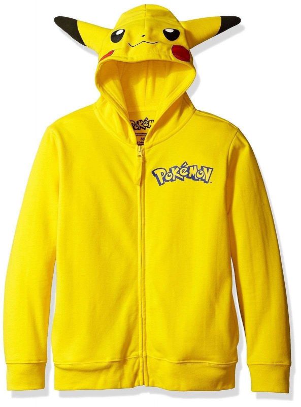 Pokemon Boys' Pikachu Costume Hoodie Yellow Little Boys Small/4