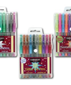 Alternative view of Sargent Art 22-0009 30 Gel Pen Set Glitter Fluorescent And Metallic
