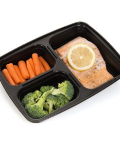 Meal Prep Haven Stackable 3 Compartment Food Containers With Lids Set Of 7 11 57 1575c88b f028 4f89 86e7 8db3a0ab688e