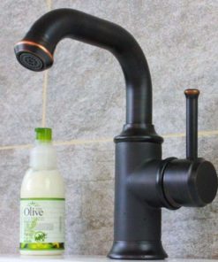 Alternative view of Rozin Oil Rubbed Bronze Swivel Spout Bathroom Sink Faucet Single Handle One H..
