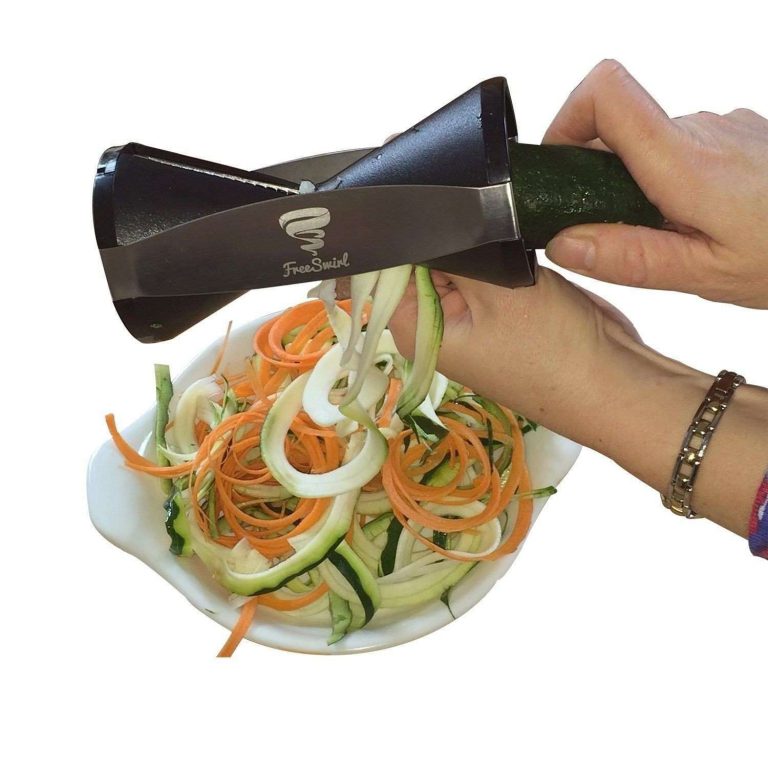 Premium Vegetable Spiralizer - Best Zucchini Spaghetti Maker - Handheld 4 Bla..