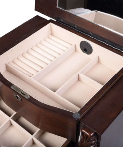 Giantex Wood Jewelry Cabinet Armoire Box Storage Chest Stand Organizer Necklace 10 57 1694e6f4 7db4 40ed 9831 327c9ef75a79