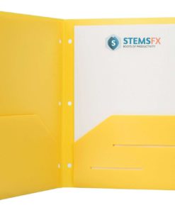 Heavy Duty Plastic 2 Pocket Folder Hole Punched - Assorted Colors Pack Of 6 23 57 16fed16c 328b 4b9c 84f5 117c2ad717f7 1