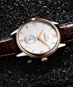 Tss Men's T8029Ph1 Automatic Subdial Watch With Leather Band 9 57 1726c3ac ca99 4e08 b2b2 725a84056bc9