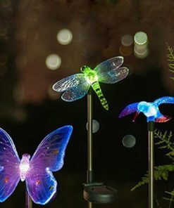 Esky Solar Powered Hummingbird Butterfly & Dragonfly Garden Stake Light With .. 8 57 179b8b2b cb01 4c41 b44b 036ca2af24e2