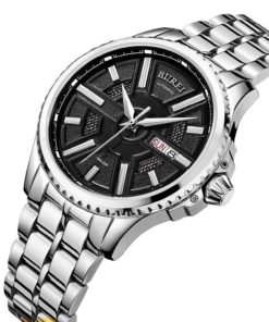 Burei Men's Automatic Wrist Watches With Black Dial Metal Band 9 57 18394a62 69c8 436e 97b7 ec7ed325248c