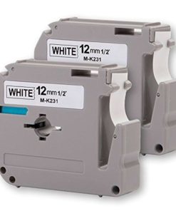 2Pk Onirii Compatible Brother P-Touch M231 Mk231 M-K231 Label Tape (0.47")12M.. 18 57 18791ad9 7739 4ede aafd da8c28144fa0 1