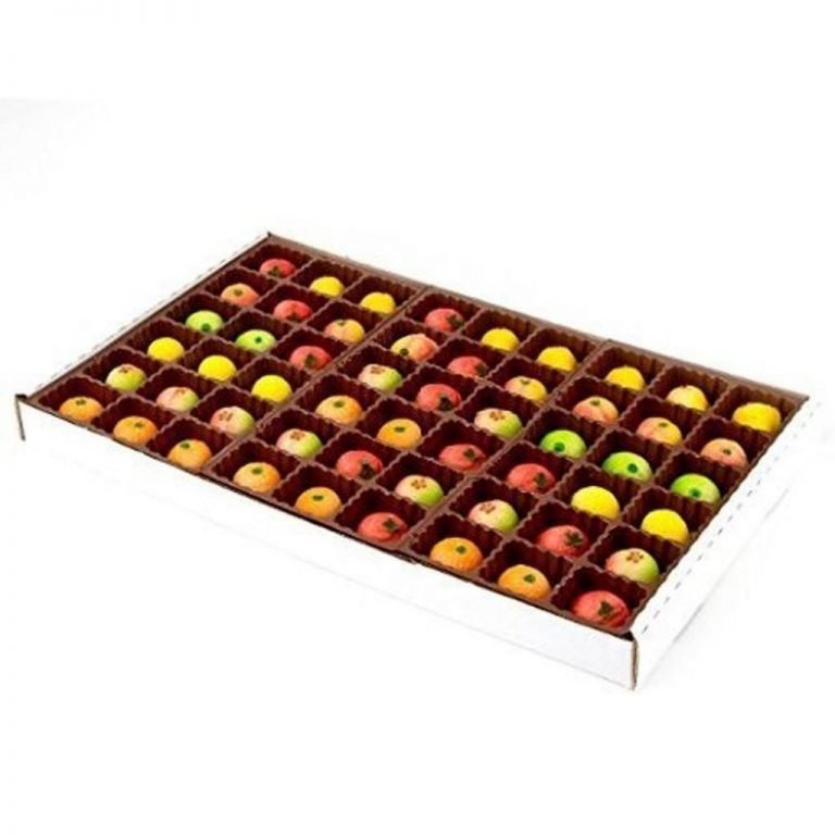Bergen Marzipan 54 Piece Assorted Fruit Box Tray - $26.50