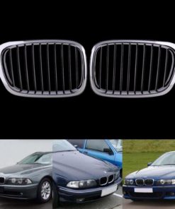 Alternative view of 1 Pair Front Kidney Grille Grill For Bmw E39 525 528 530 535 M5 1997-2003 Chr..