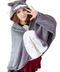 Alternative view of Umart Anime Cosplay Totoro Ghibli Costume Cloak Shawl Cape