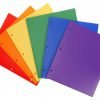 Heavy Duty Plastic 2 Pocket Folder Hole Punched - Assorted Colors Pack Of 6 32 57 1ab02626 68a1 4628 a9c9 d48f21b4e9d8