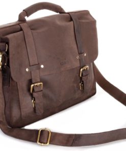 Leabags Omaha Genuine Buffalo Leather Briefcase In Vintage Style Nutmeg 15 57 1bbceba8 a0d3 4705 b71e c0e098ed65c9