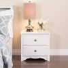 White Monterey 2 Drawer Nightstand White Regular 4 57 1bd21905 2980 4fb0 9882 fdc423e49a15