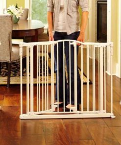 Alternative view of North States Supergate Deluxe Dcor Metal Gate Linen Hardware Mount 4954