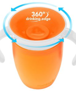 Alternative view of Munchkin Miracle 360 Trainer Cup Pink/Orange 7 Ounce 2 Count