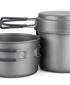 Healthpro Titanium Lightweight 3-Piece Pot And Pan Camping Hiking Cookware Set 11 57 1dd8c376 0173 40fa b567 8c454475838e