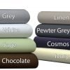 Brielle Cotton Jersey Knit (T-Shirt) Pillow Case Set King Grey