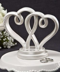 Alternative view of Fashioncraft Interlocking Hearts Centerpiece/Cake Topper